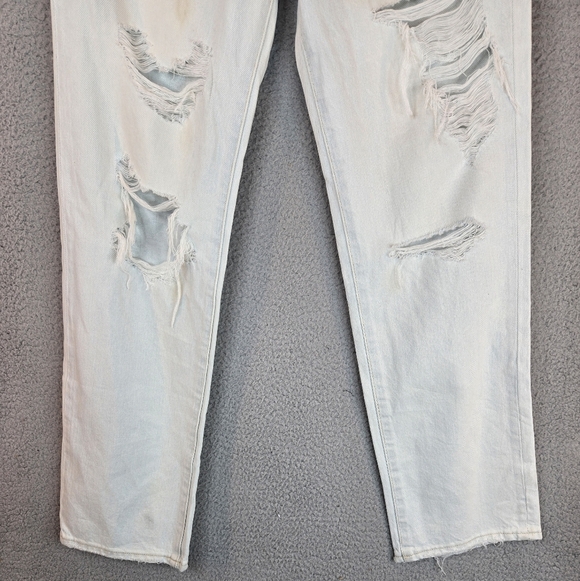 Pistola Cassie Super High Rise Straight Leg Jeans Sz 26x29.5 Super Distressed - Picture 4 of 16